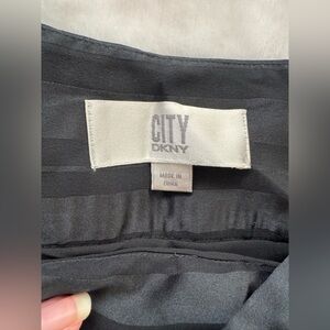 CITY DKNY Black Silk Skirt Vintage Flowy